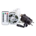 Гірлянда роса на пульті 50 метрів на 500 led світлодіодів крапля на зеленому дроті мультиколор 500L50MGML