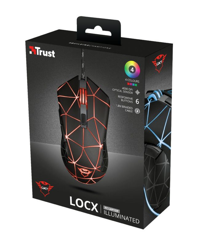 Миша GXT 133 Lock, USB-A, чорний