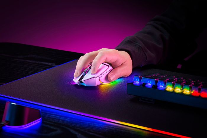 Мышь Razer Basilisk V3 Pro, RGB, USB-A/WL/BT, белый