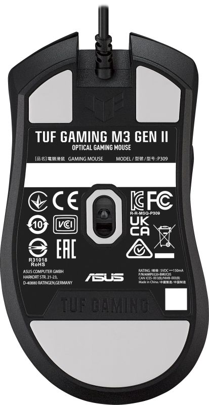 Миша ASUS TUF M3 GEN II, RGB, USB-A, чорний