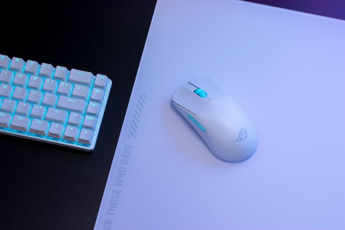 Миша ASUS ROG Harpe Ace Aim Lab Edition, RGB, USB-A/WL/BT, білий