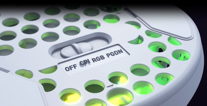 Мышь Xtrfy M4, WL/USB-A, RGB, белый