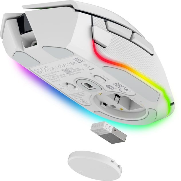 Миша Razer Basilisk V3 Pro 35K, RGB, USB-A/WL/BT, білий