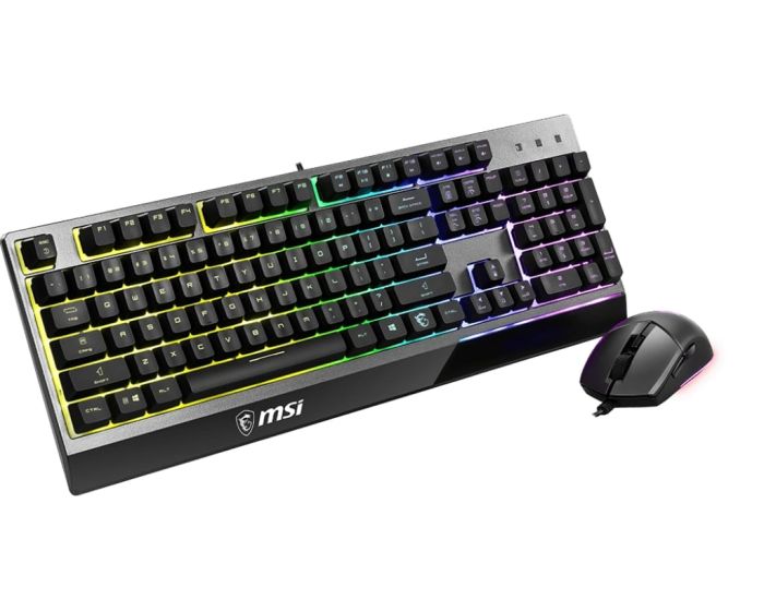 Комплект клавіатура та миша MSI Vigor GK30 COMBO UA USB, EN/UKR/RU, RGB, чорний