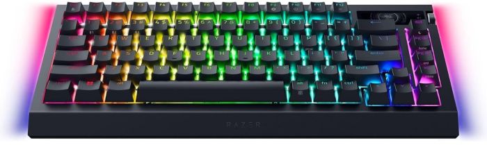 Razer Keyboard mechanical BlackWidow V4 Pro 75%, 81key, Mechanical Switches Gen-3, USB-A/WL/BT, EN, RGB, blck