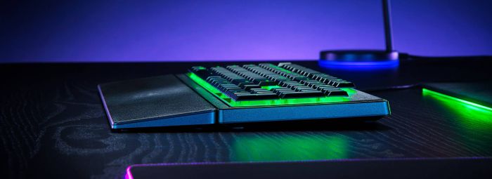 Клавіатура мембранна Razer Ornata V3 X 104key, USB-A, EN/UK, RGB, чорний