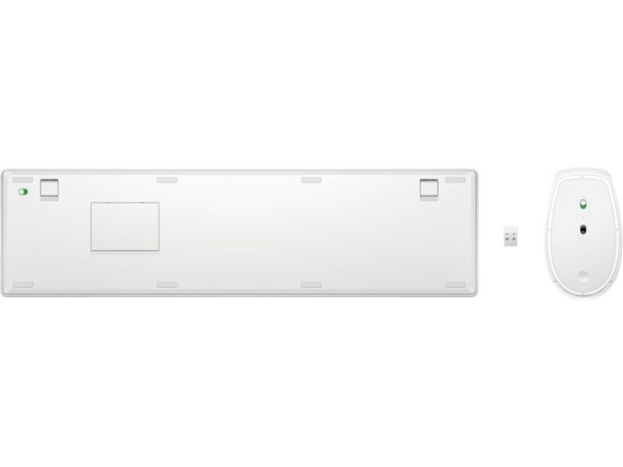 Комплект клавіатура та миша НР 650, WL, EN/UK, білий