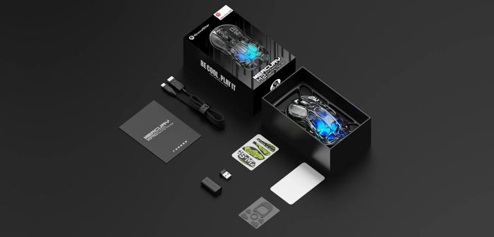 Миша GravaStar Mercury M2, BT/WL/USB-A, RGB, чорно-прозорий