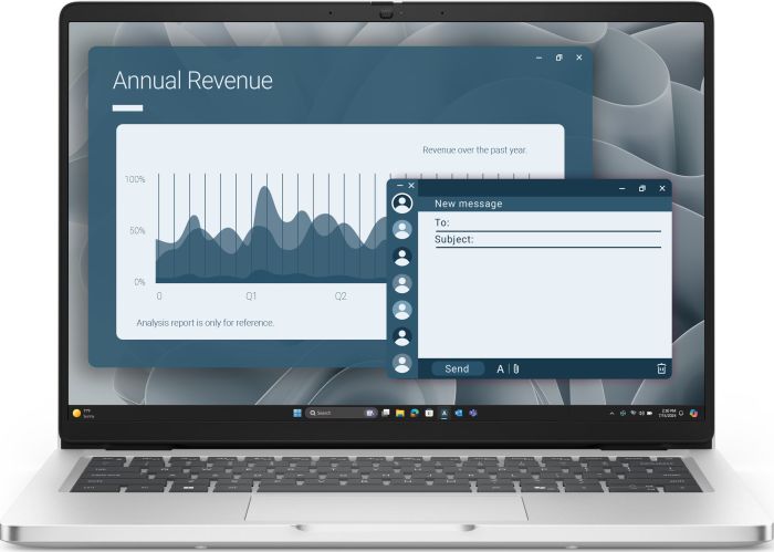 Dell Notebook Pro 14 14" FHD+ IPS AG, AMD AI 5 PRO 340, 16GB, F512GB, UMA, Win11P, silver