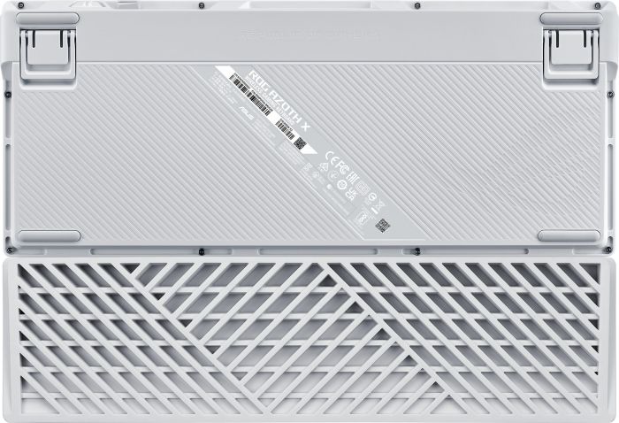 Клавіатура механічна ASUS ROG Azoth X 81key, NX Snow, USB-A/WL/BT, EN, RGB, білий