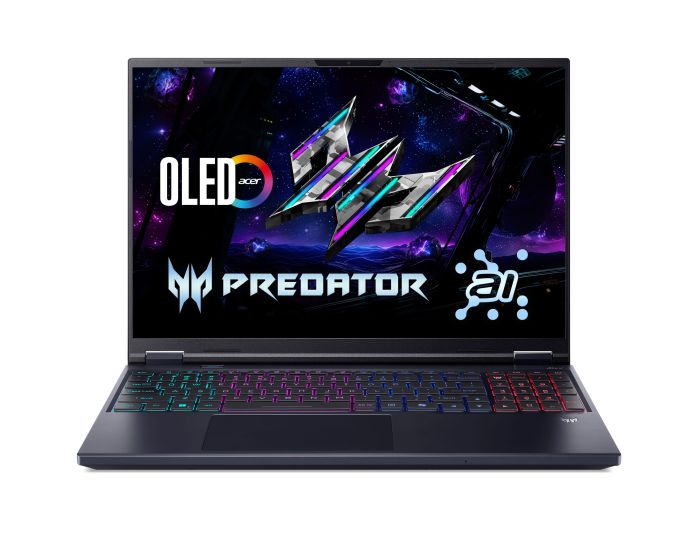 Ноутбук Acer Predator Helios Neo 16 PHN16-73 16" WQXGA IPS, Intel U9-275HX, 32GB, F1TB, NVD5060-8, Lin, черный