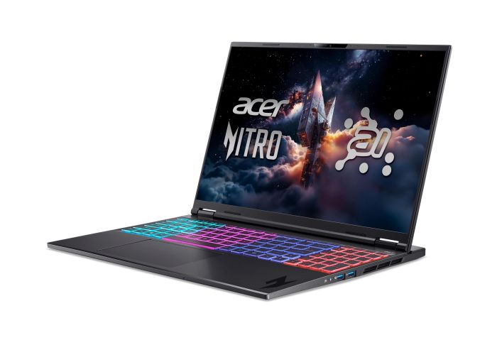 Ноутбук Acer Nitro 16S AN16S-61 16" WQXGA IPS, AMD R7-350, 32GB, F1TB, NVD5070Ti-12, Lin, чорний