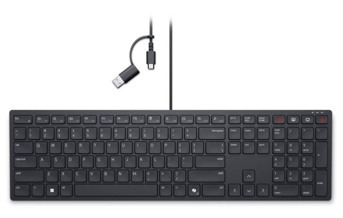 Клавіатура Dell Pro Wired Collaboration Keyboard - KB525C - Ukrainian