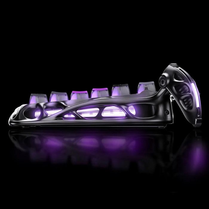 Клавіатура механічна GravaStar Mercury K1 Pro 80keys, GravaStar x Kailh Speedy Mint, BT/WL/USB, cyberpunk