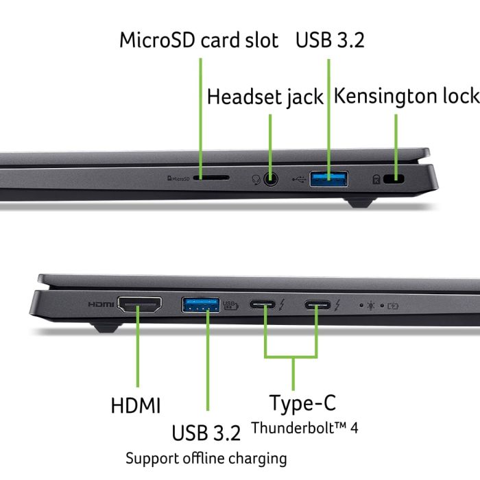 Ноутбук Acer Swift X 14 SFX14-73G 14.5" 2.8K OLED, Intel U7-255H, 16GB, F1TB, NVD5050-8, Win11, сірий