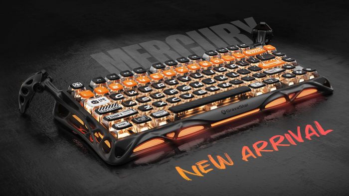 GravaStar Mercury K1 Pro 75% Wireless Mechanical Gaming Keyboard