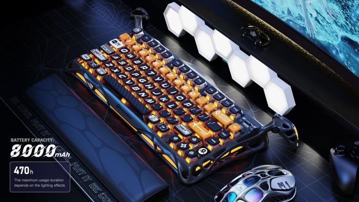 GravaStar Mercury K1 Pro 75% Wireless Mechanical Gaming Keyboard