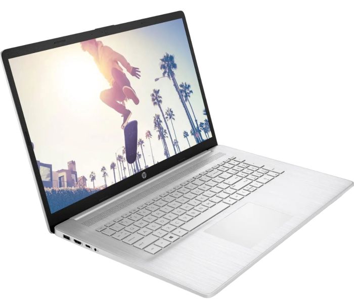 HP Notebook 17-cp3017ua 17.3" FHD IPS AG, AMD R7-7730U, 16GB, F1TB, UMA, DOS, silver