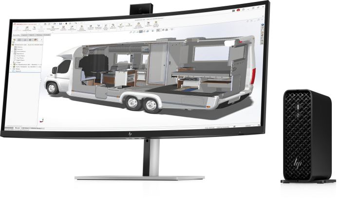 HP WS Z2 Mini G1i, Intel U7-265, 16GB, F512GB, NVD A1000-8, WiFi, kb+m, Win11P