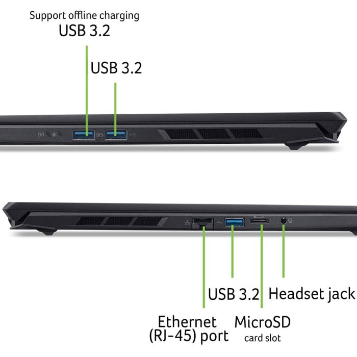 Ноутбук Acer Nitro V 16S ANV16S-61 16" WQXGA IPS, AMD R9-365, 32GB, F1TB, NVD5070-8, Win11P, чорний