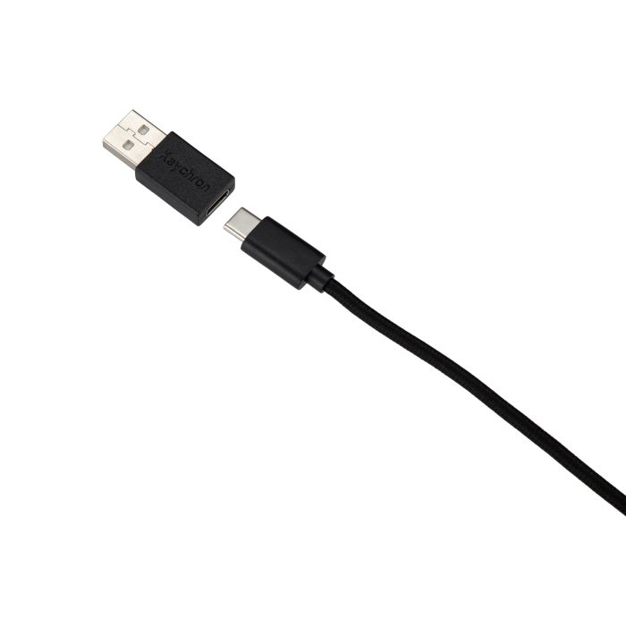 Клавіатура механічна Keychron C3 Pro V2 87Key, K pro Red, USB-A, QMK, Hot-swap, 8K, EN/UKR, RGB, чорний