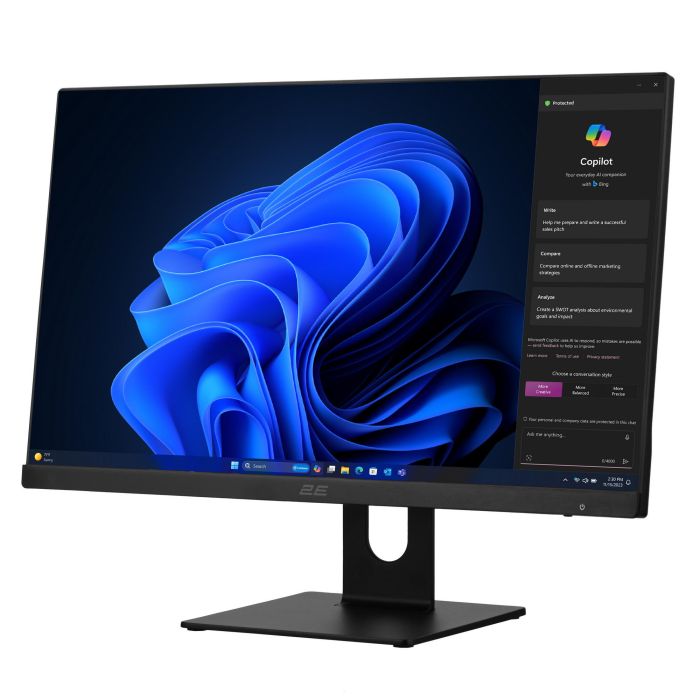 Комп'ютер персональний моноблок 2E Rational K6 23.8" FHD IPS Intel i3-12100, 16Gb, F256GB, UMA, H610, K6.610, 120W, Win11PE, чорний