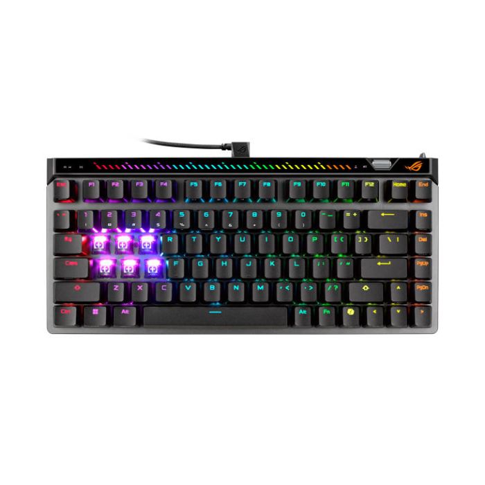 ASUS Keyboard mechanical ASUS ROG Falchion Ace 75 HE, 83key, HFX  V2 Magnetic Switches, USB-A, EN, RGB, black