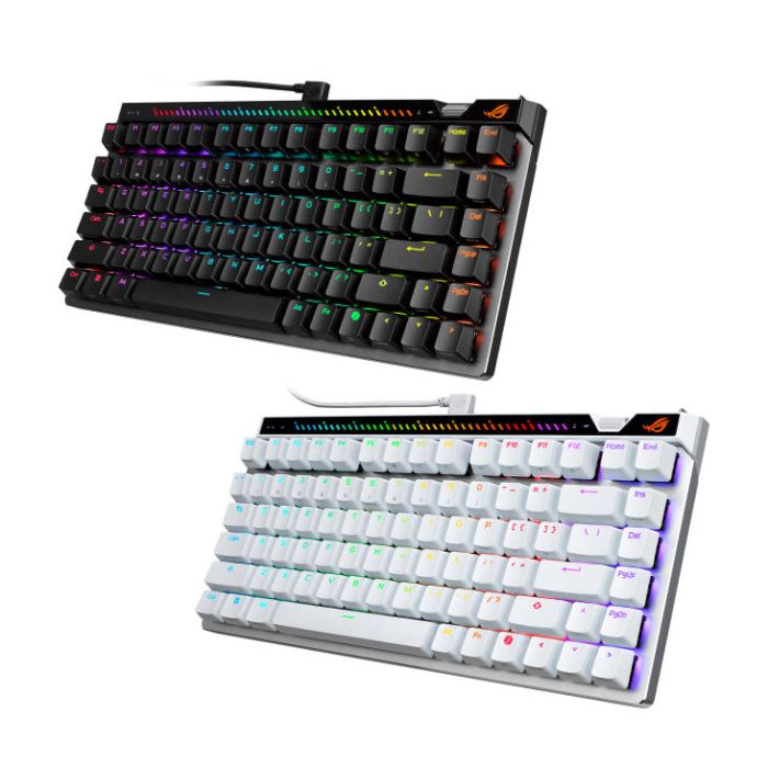 ASUS Keyboard mechanical ASUS ROG Falchion Ace 75 HE, 83key, HFX  V2 Magnetic Switches, USB-A, EN, RGB, black