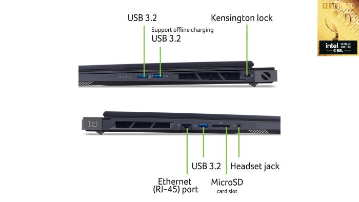 Acer Notebook Predator Helios 18 PH18-73 18" WQUXGA IPS, Intel U9-275HX, 192GB, F5TB, NVD5090-24, Win11P, black
