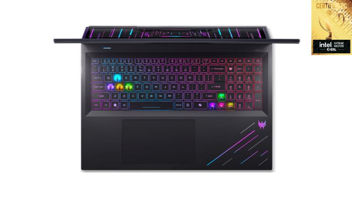 Ноутбук Acer Predator Helios 18 PH18-73 18" WQUXGA IPS, Intel U9-275HX, 64GB, F2TB, NVD5090-24, Lin, черный