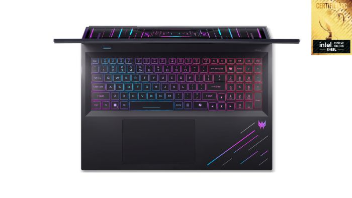 Ноутбук Acer Predator Helios 18 PH18-73 18" WQUXGA IPS, Intel U9-275HX, 64GB, F2TB, NVD5090-24, Lin, черный