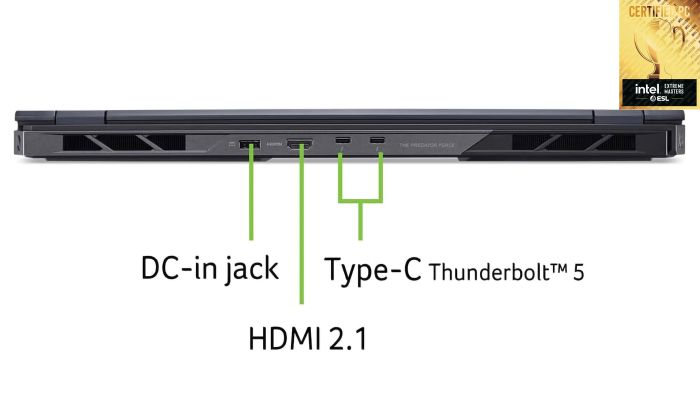 Ноутбук Acer Predator Helios 18 PH18-73 18" WQUXGA IPS, Intel U9-275HX, 64GB, F2TB, NVD5090-24, Lin, черный