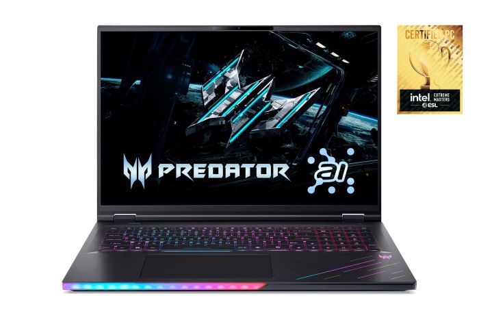 Acer Notebook Predator Helios 18 PH18-73 18" WQXGA IPS, Intel U9-275HX, 32GB, F1TB, NVD5080-16, Lin, black