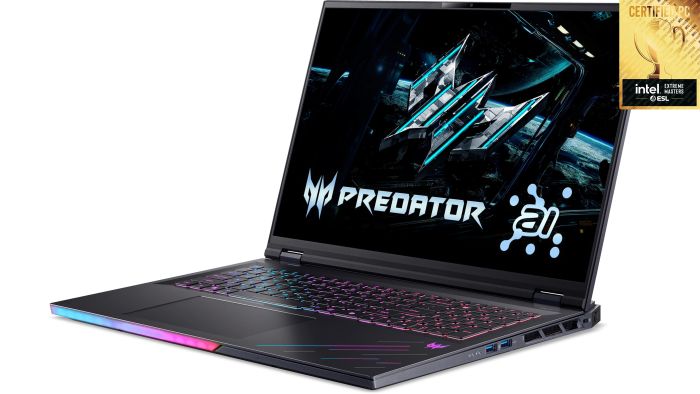 Acer Notebook Predator Helios 18 PH18-73 18" WQXGA IPS, Intel U9-275HX, 32GB, F1TB, NVD5080-16, Lin, black