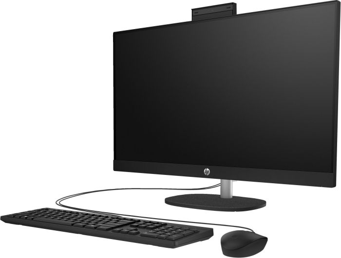 Комп'ютер персональний моноблок HP All-in-One 27" FHD IPS AG, Intel U7-155U, 16GB, F512GB, UMA, WiFi, кл+м, DOS, чорний
