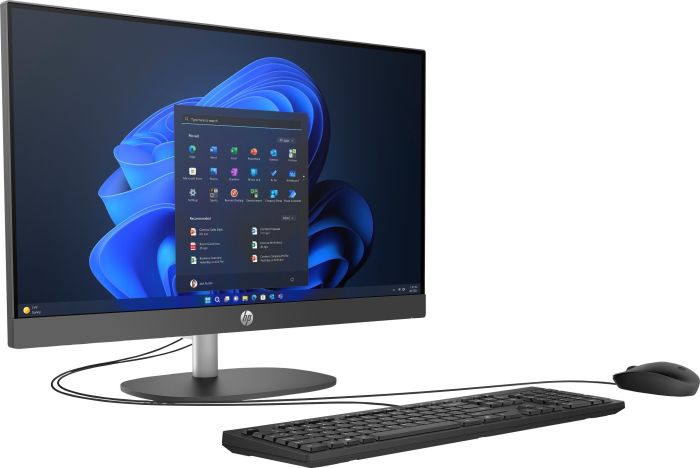 Комп'ютер персональний моноблок HP 240-G10 23.8" FHD IPS AG, Intel U5-125U, 8GB, F512GB, UMA, WiFi, кл+м, DOS, чорний