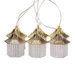 Гірлянда штора з фігурками Ліхтар 3 метри 6 ламп тепле жовте світло 6L3MLIG