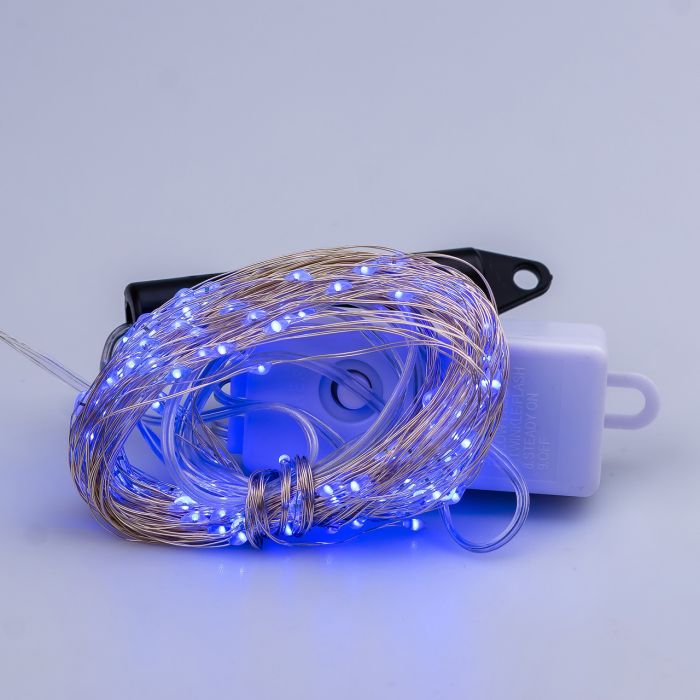 Гірлянда світлодіодна кінський хвіст GarlandoPro 200LED Роса 2м 10 ліній Синій 1733010BL