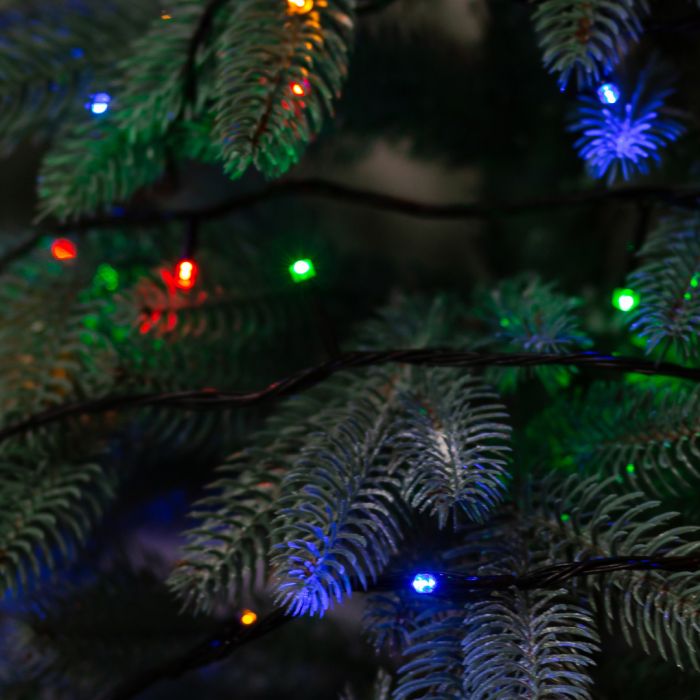 Гірлянда нитка 10м на світлодіодна чорний провід 8 режимів роботи M200LEDML