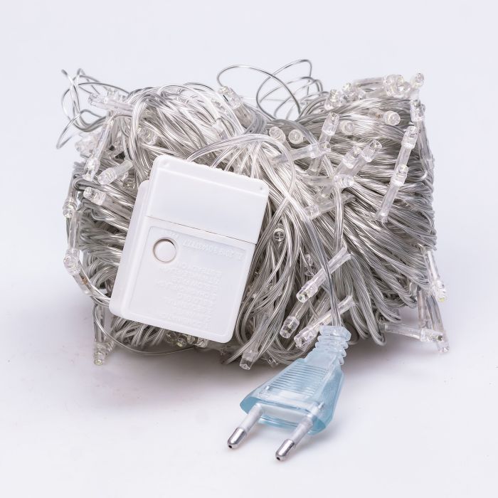 Гірлянда нитка світлодіодна GarlandoPro 171 LED 16м 8 режимів гірлянда новорічна Білий W300LEDW