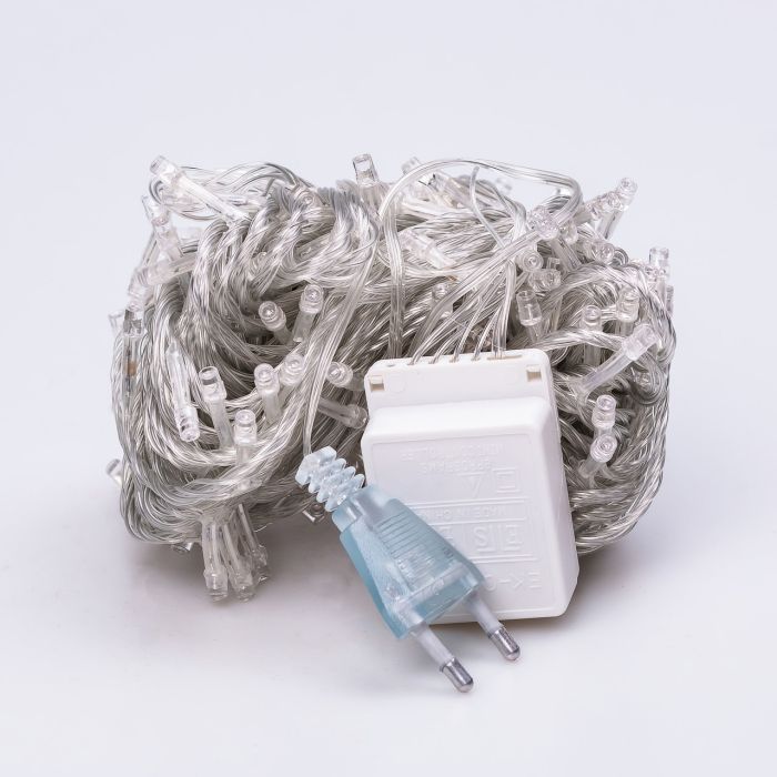 Гірлянда нитка світлодіодна GarlandoPro 190 LED лампочок 18м 8 режимів лед гірлянда Синій W400LEDBL