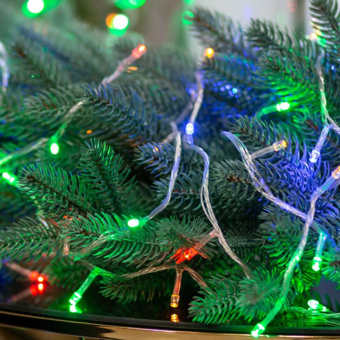 Гірлянда нитка 22м на 218 LED лампочок світлодіодна прозорий провід 8 режимів роботи W500LEDML