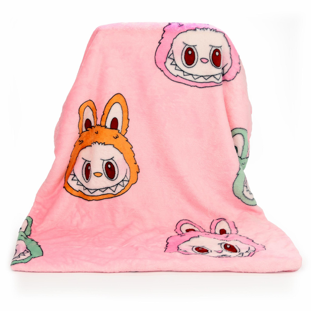 М'яка іграшка-плед, подушка 3 в 1 Лабубу 50 см М'ятна ТМ COLORFUL HOME LAB2M