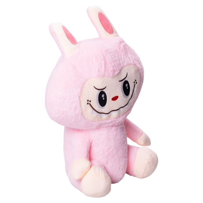 М'яка іграшка-плед, подушка 3 в 1 Лабубу 50 см Рожевий ТМ COLORFUL HOME LAB2P