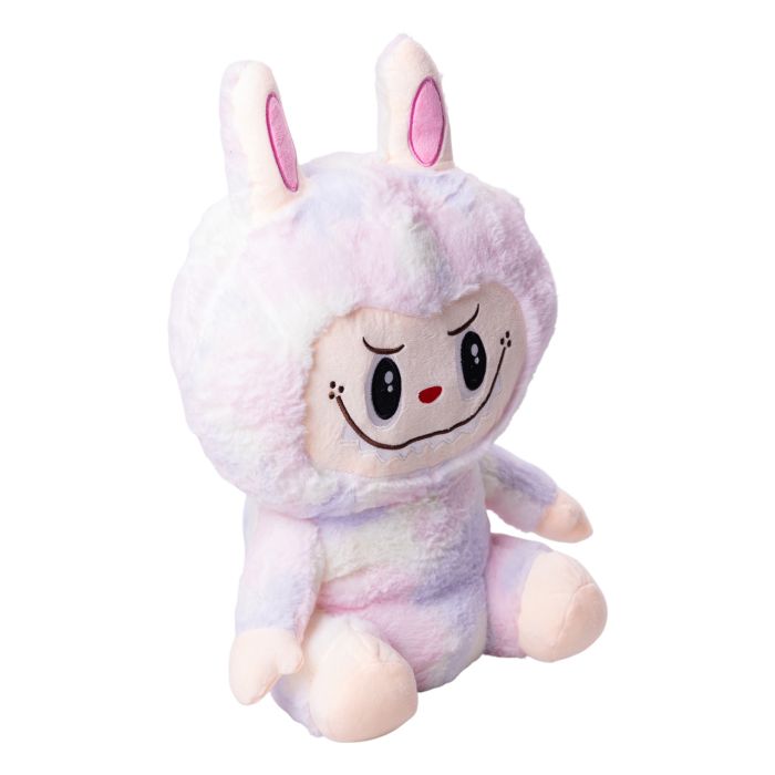 М'яка іграшка-плед, подушка 3 в 1 Лабубу 50 см Рожевий ТМ COLORFUL HOME LAB1P