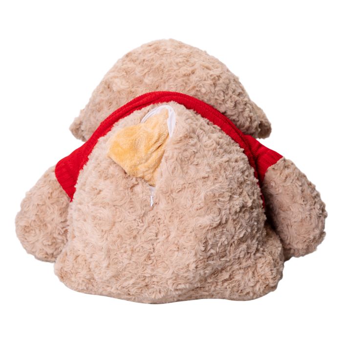 М'яка іграшка-подушка з пледом всередині Ведмідь 110×150 (см) 3 в 1 Бежевий Colorful Home 7146R