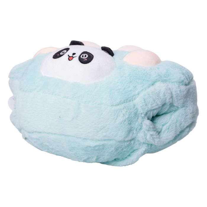 М'яка іграшка-подушка з пледом усередині Панда 120×160 (см) М'ятний Colorful Home 5616-66M