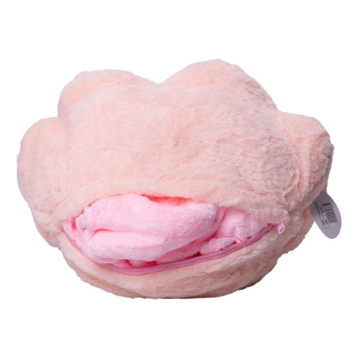 М'яка іграшка-подушка з пледом всередині Зайчик 120×160 (см) Рожевий Colorful Home 5616-66P