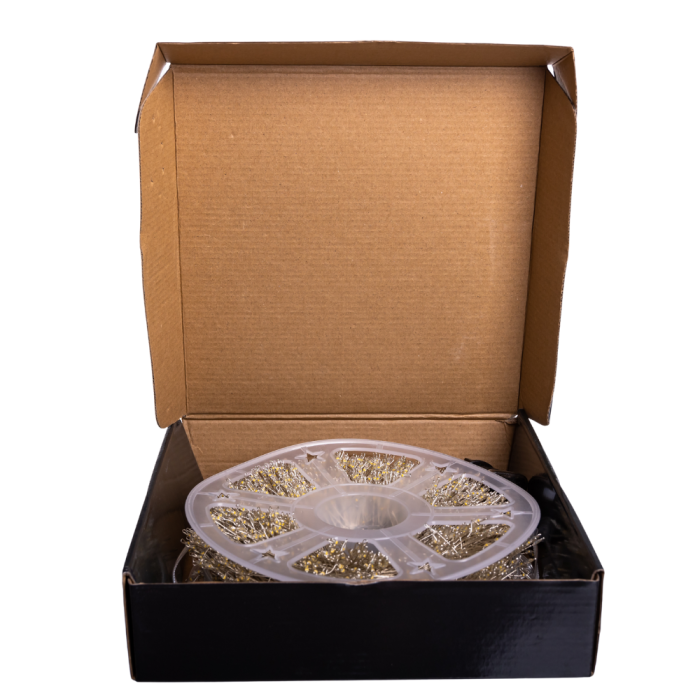 Новорічна гірлянда Хвойна лапа 100 м 3000 LED білий провід Жовте сяйво D3000L100MWY