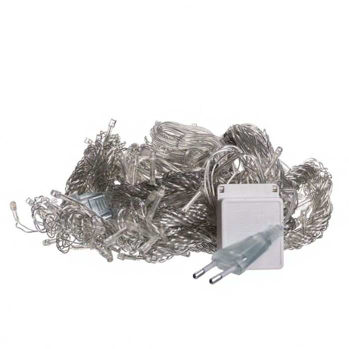 Новорічна гірлянда штора 3х3 м 192 LED кімнатна білий провід Жовтий ZWM33192LEDY